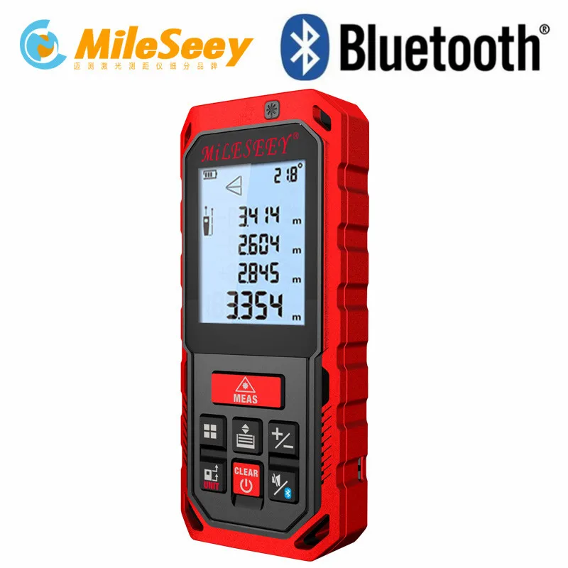 Новинка, Mileseey S7 S2, 50 м, Bluetooth, лазерный дальномер, ручной цифровой лазерный дальномер, дальномер, измеритель