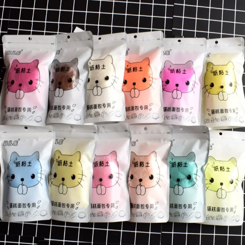 

100g Meng Cat Paper Clay Plasticine Slime Polymer Art Model Light Clay Kids Toy Modeling Clay