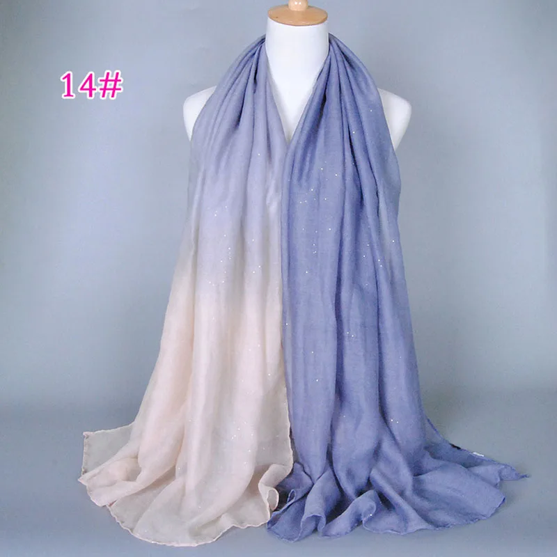 YILIAN роскошный бренд градиент мягкий женский шарф БАЛИЙСКАЯ пряжа Топ качественное оголовье модный хиджаб шарф платок