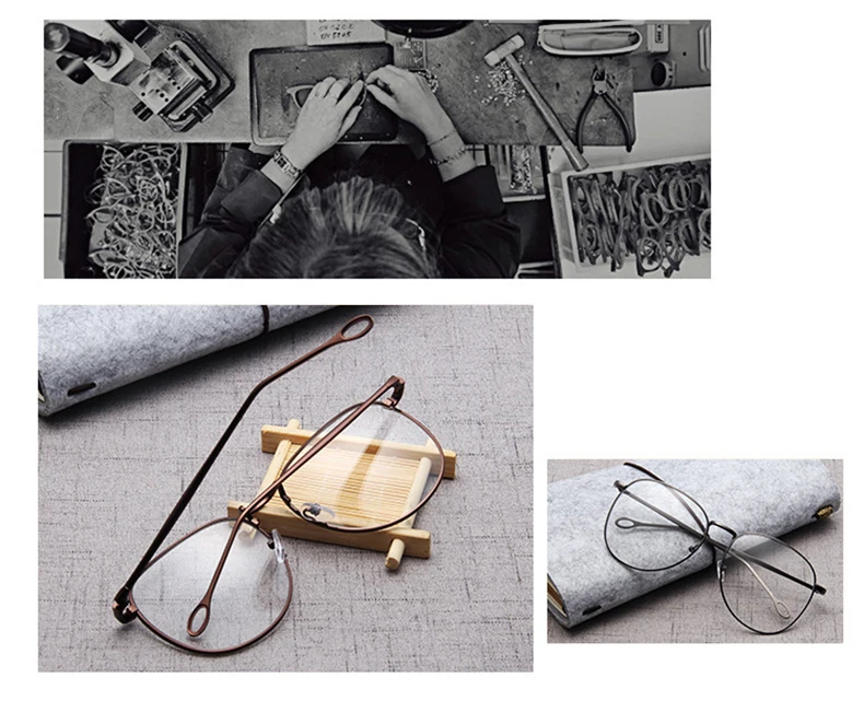 New men and women personality big frame glasses frame metal full frame trend flat mirror fashion decorative glasses frame