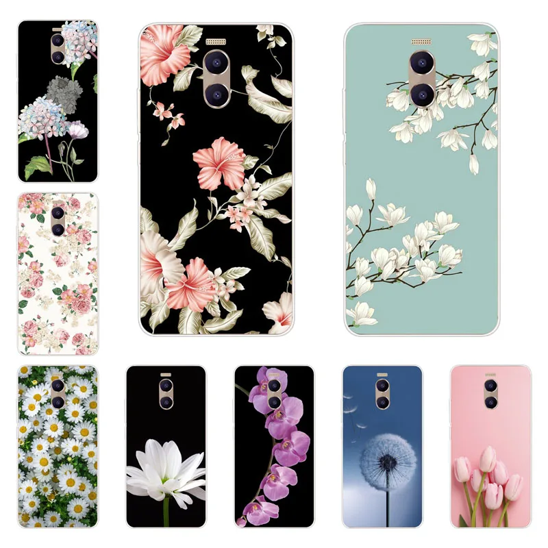 Чехол для meizu m3 m6 m5 mini note мягкий чехол из ТПУ с рисунком цветов кремния m6s mx6 m5c чехлы