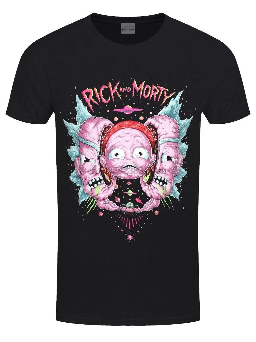 

Ri and Morty Head Split Men's Bla T-shirt Free shipping Harajuku Tops t shirt Fashion Classic Unique