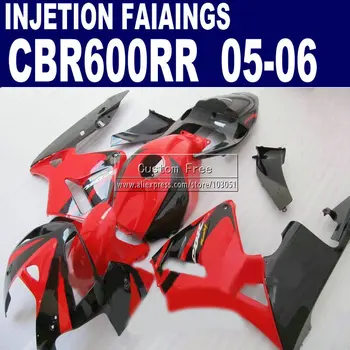 

Motorcycle injection molding fairings for Honda red black CBR 600 RR fairing 2005 2006 600RR CBR600RR 05 06 body repair parts