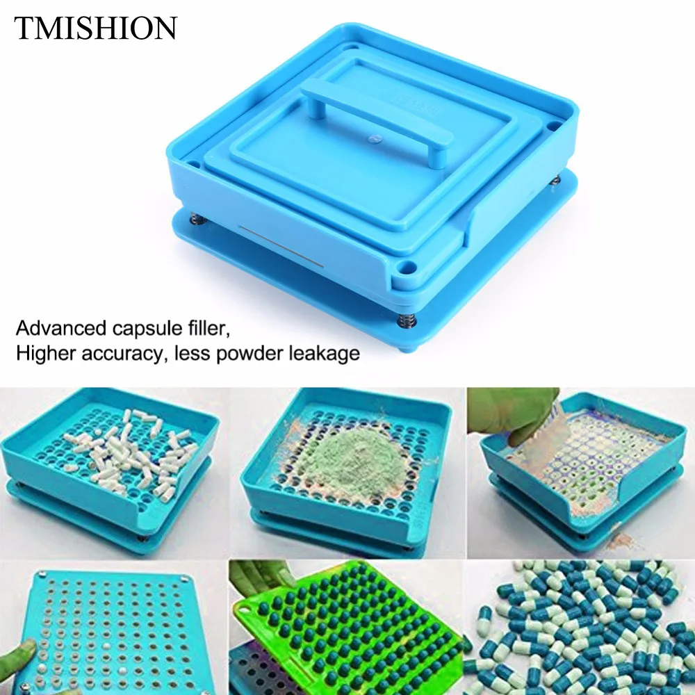 

100 Holes Capsule Powder Maker Pharmaceutical Filler Plate Manual Filling Capsules Machine Tool DIY Herbal Capsules maker