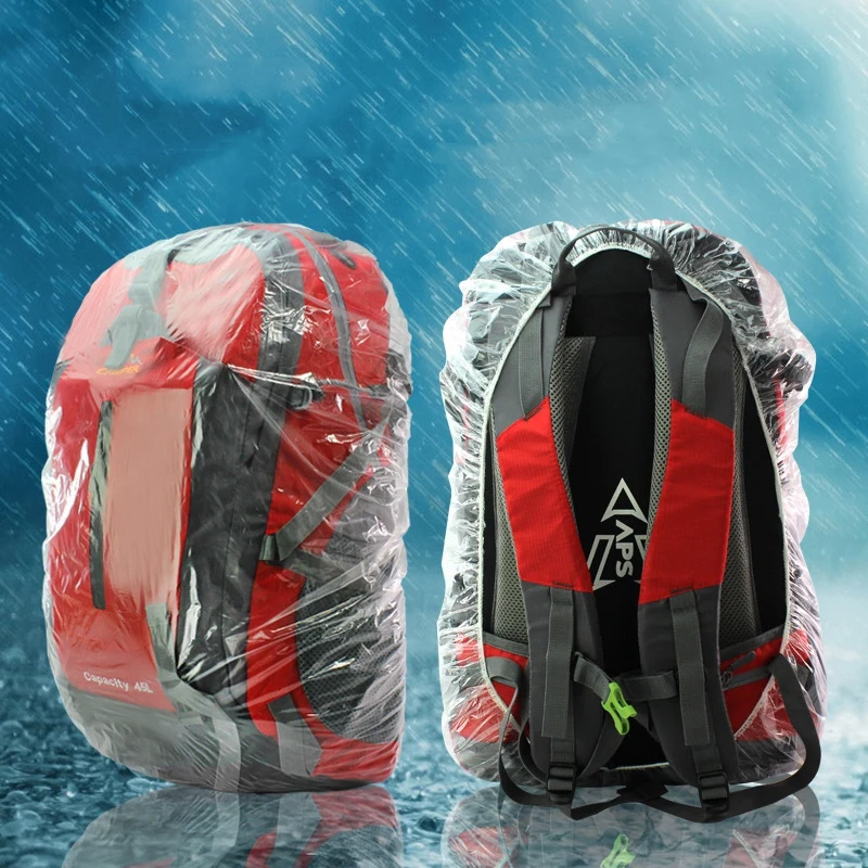 

Disposable Backpack Cover Bag Raincover Waterproof Rain Cover Dustproof Cover for Outdoor Camping Backpacking