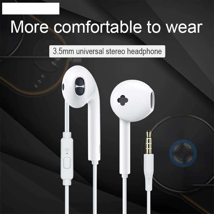 CHUYI For IPhone Mobile Phone Xiaomi MP3 Original In-Ear Earphones Bass Earbuds Headset With MIC 3.5mm Plug Stereo Earphone