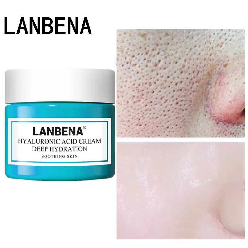

LANBENA Shrink Pores Hyaluronic Acid Cream Moisturizing Face Cream Whitening Plant Skin Care Anti Aging Anti Wrinkle Serum 40g