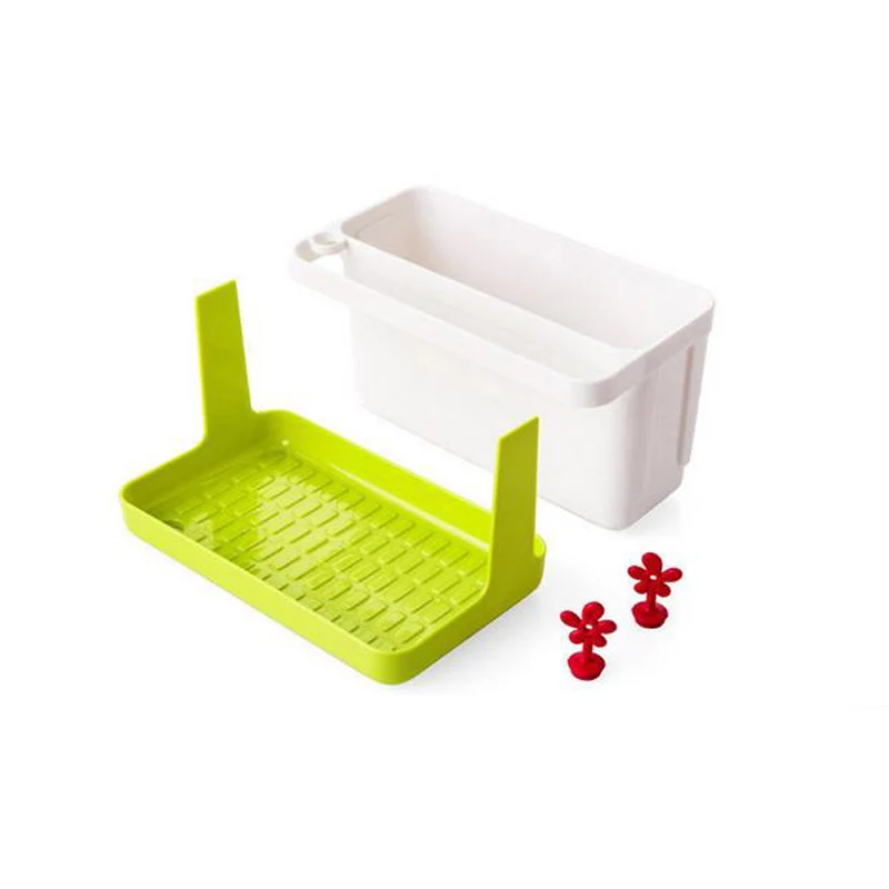 FHEAL Kitchen Draining Storage Rack Sink Sponge Cleaning Brush Towel Holder Utensils Storage Shelf Bathroom Organizer Rack (2)