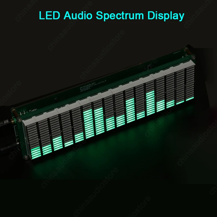 

16 Level LED Music Audio Spectrum Display Indicator LED Level Meter For Preamp Power Amplifier DIY Nice Looking