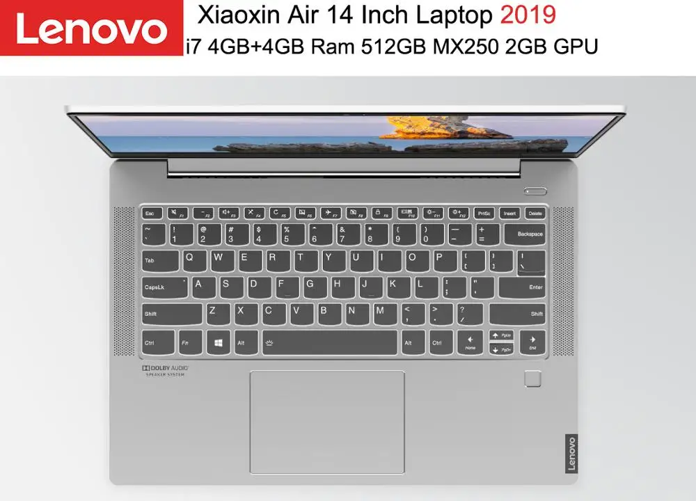 Ноутбук lenovo Xiaoxin Air 14 дюймов с процессором i5 i7 8 ГБ ОЗУ 512 ГБ SSD память NVIDIA MX250 2 Гб выделенный GPU металлический корпус