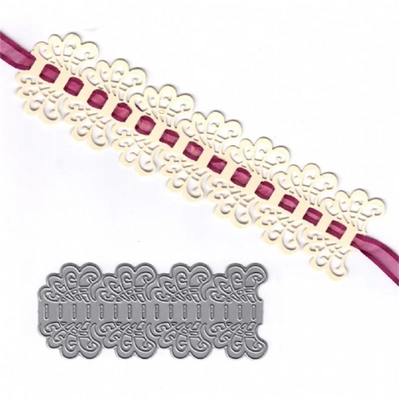 

4 Styles Lace Flower Edge Border Metal Cutting Dies Stencils for DIY Scrapbooking Decorative Crafts Embossing Paper Cards 2018