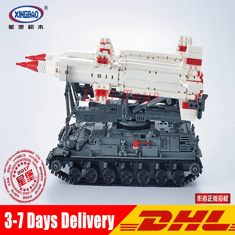 

Xingbao 06007 1469Pcs Military Series The SA-4 Ganef Set Building Blocks Bricks Children Educational as Christmas Model Gifts