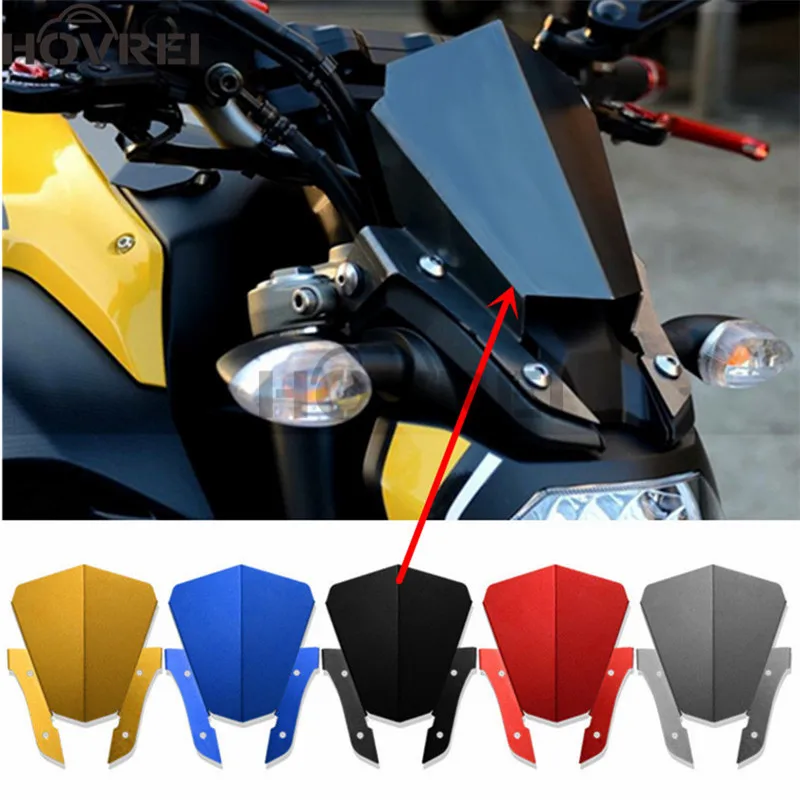 

Motorcycle CNC Windshield Windscreens for Yamaha MT07 MT-07 MT 07 2013 2014 2015 2016 2017 wind protection