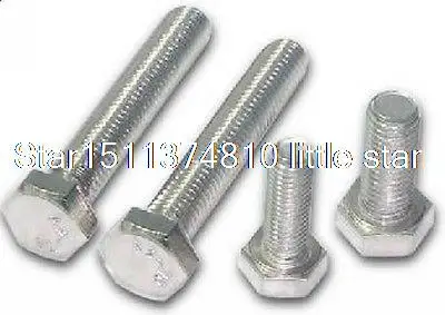 

Lot50 Metric Thread M10*45mm Stainless Steel Outside Hex Screw Bolts