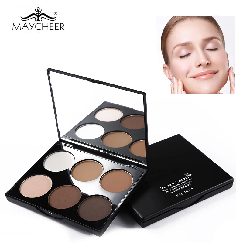 MAYCHEER Professional Contour Powder Palette Highlighter Bronzer Makeup ...