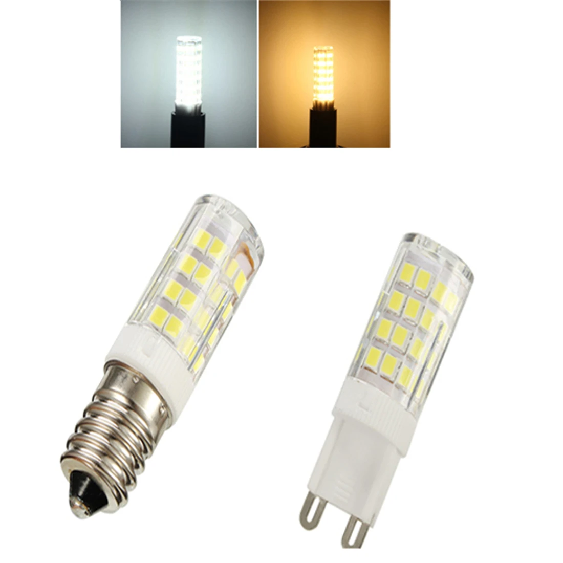 LED Light Halogen Bulb E14 5W 51LED Ceramics Corn Light Replace Lamp