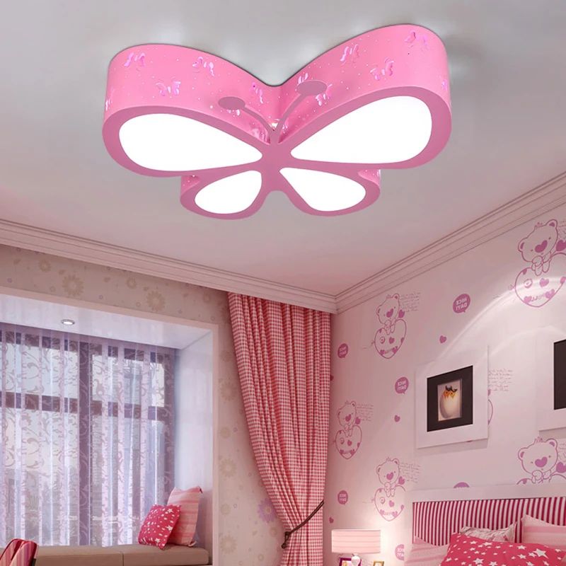 

children's room led ceiling lights avize with remote control plafondlamp for kids room light lampara techo home lighting lustre