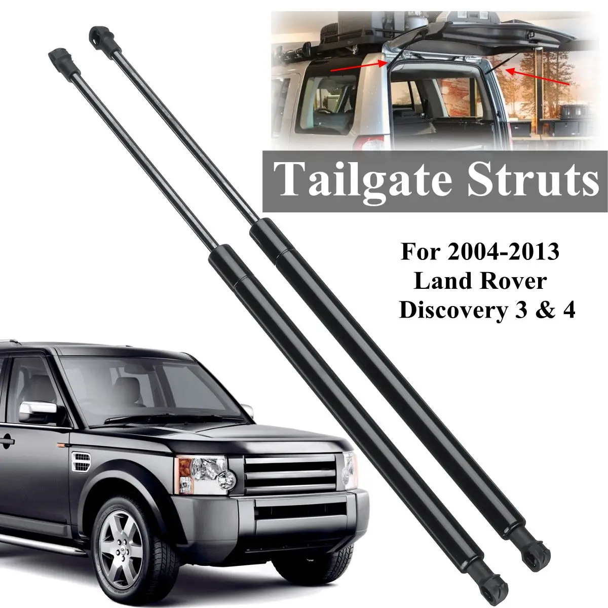 Buy 2pcs Rear Tailgate Truck Gas Struts Support For