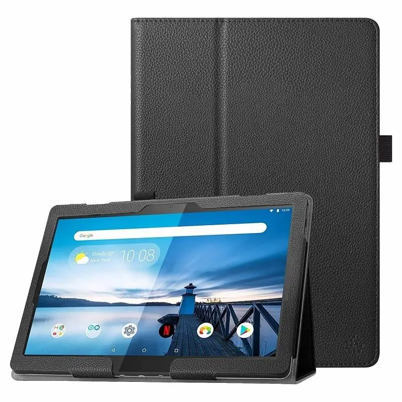 Стиль Litchi складной чехол-подставка из искусственной кожи для lenovo TAB E10 TB-X104F 10,1 дюймов чехол для планшета+ пленка+ ручка