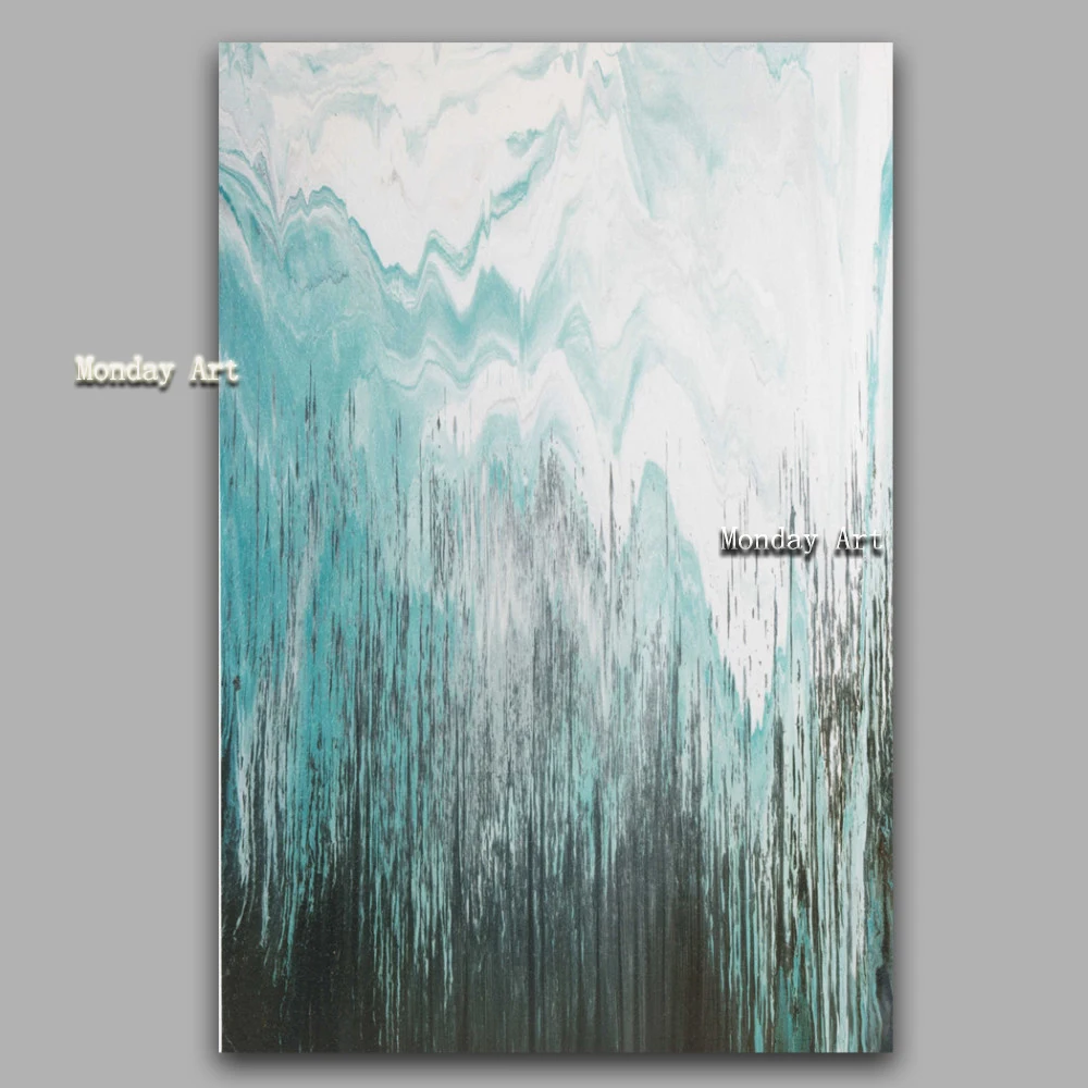 

Handpainted Oil Paintings On Canvas Modern Blue Canvas Oil Painting Abstract Modern Canvas Wall Art Living Room Decor Picture