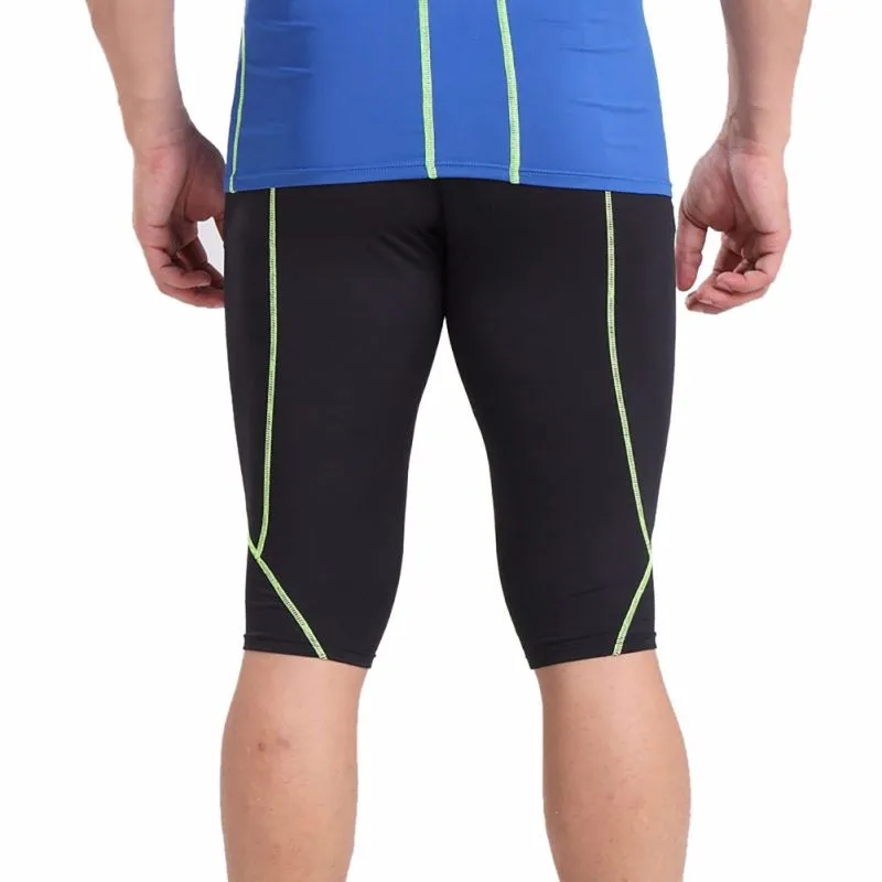 Мужские Компрессионные Леггинсы для бега, базовый слой, брюки для фитнеса, колготки, Спортивная тренировочная одежда для спортзала