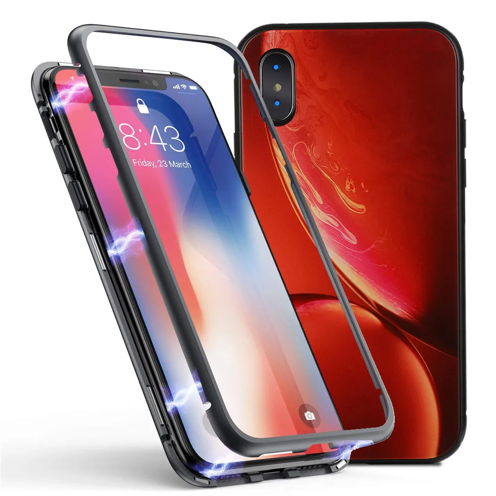 Магнитный чехол для iphone XS, чехол для iphone XS X S iphone x i phone phonex xphonex aphone ix, откидная крышка, бампер, чехлы