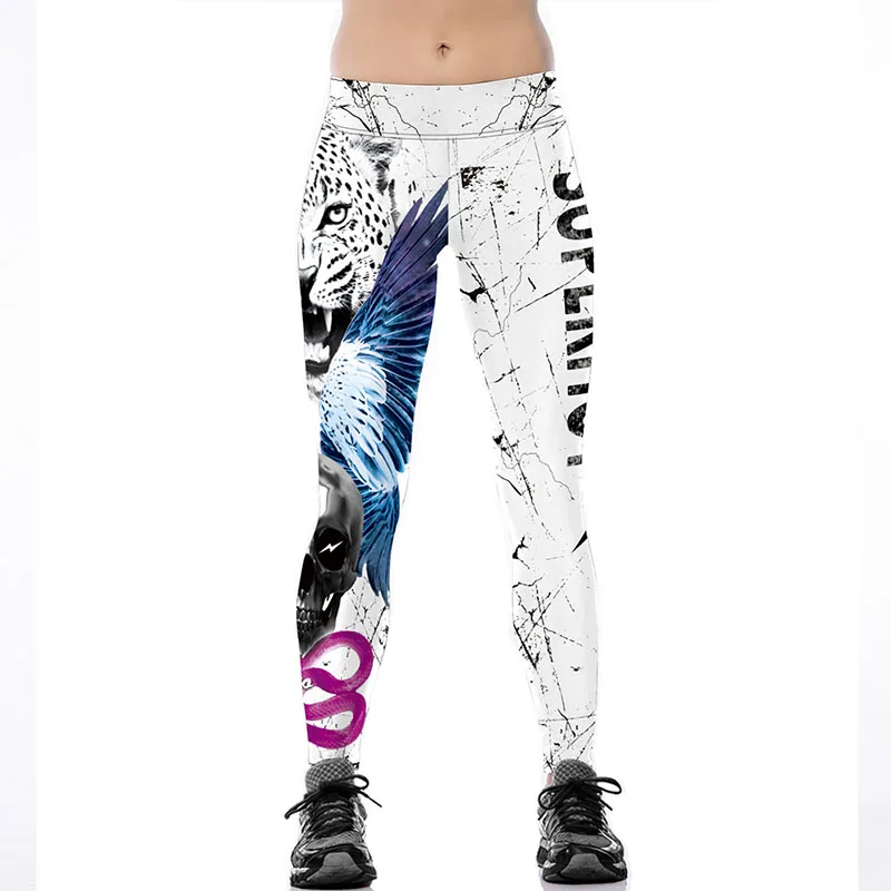 حار بيع سوبر مثير المرأة اللياقة تجريب السراويل النمر 3d طباعة عالية الخصر مرونة نحيل leggins حجم S-XXXXL