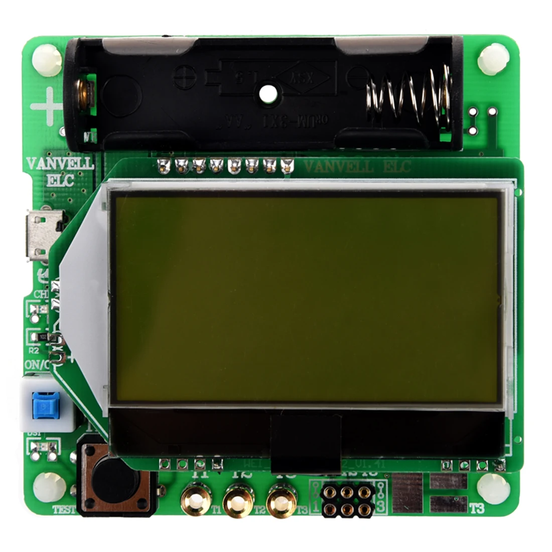 

M328 multifunctional tester capacitance diode paid transistors inductor ESR LCR meter with USB interface Green