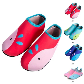 

Kids LightWeight Beach Swimming Water Sport Socks Quick Drying Anti Slip Shoes Yoga Fitness Dance Swim Surfing Underwater Shoes