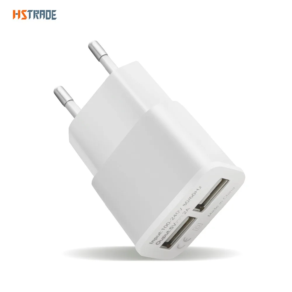  Hot European Union plug 2 port USB charger adapter multi wall smart phone iPhone, iPad Samsung billing data device 