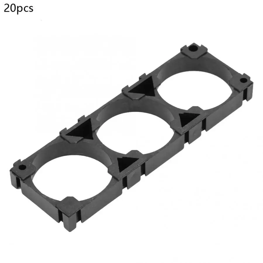 Plastic Fixed Battery Bracket 32650 Lipo Batteries Pack Triple Cell Spacer Holder Aluminum Casing Cooling Box