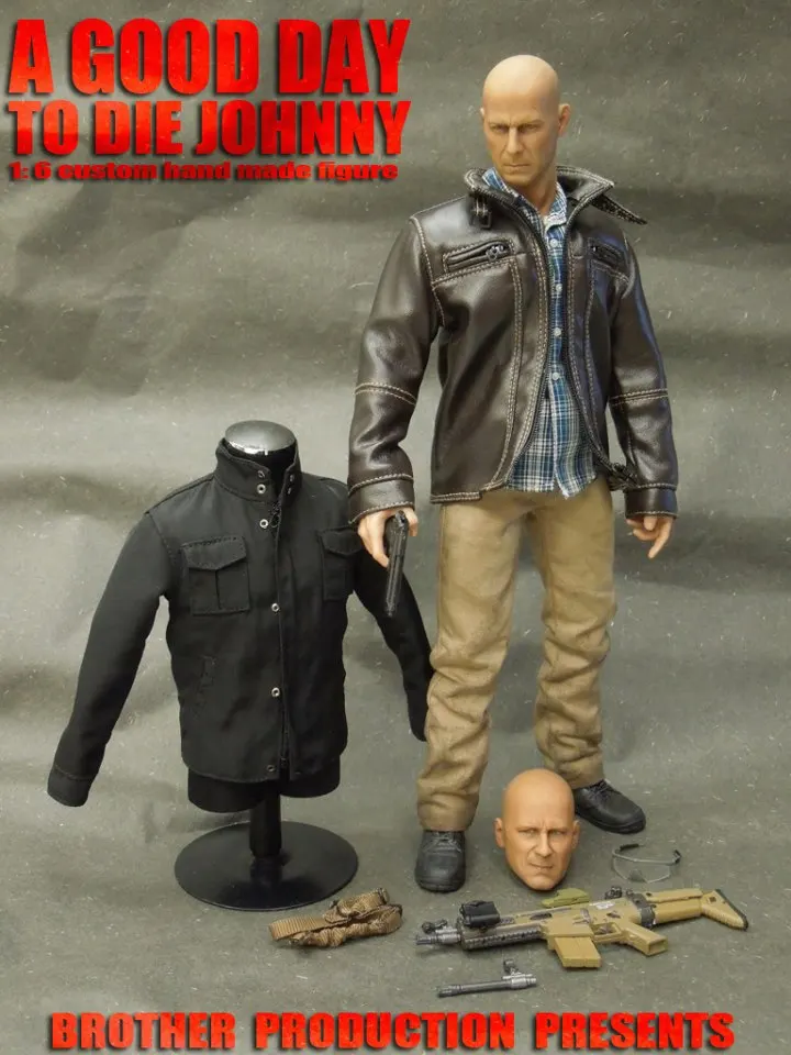 1/6 весы Рисунок кукла A GOOD DAY TO DIE Джонни Брюс Уиллис 12 &quotэкшен-фигурки Кукла