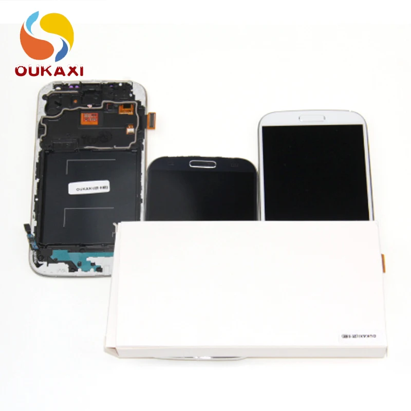 Grade AAA For Samsung Galaxy S4 i9505 i9500 LCD Display Touch Screen Digitizer Full Assembly + Bezel Frame | Мобильные телефоны и