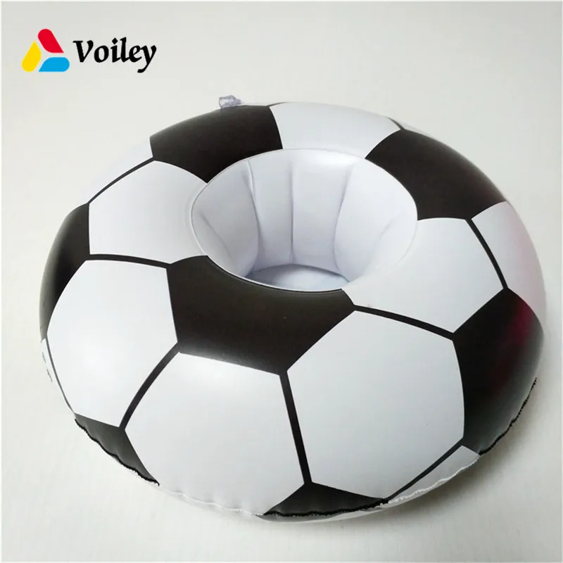 

World Football Cup Flamingo Duck Crab Float Cup Holder Inflatable Coasters Baby Shower Swiming Pool Hawaiian Party Supplies,Q
