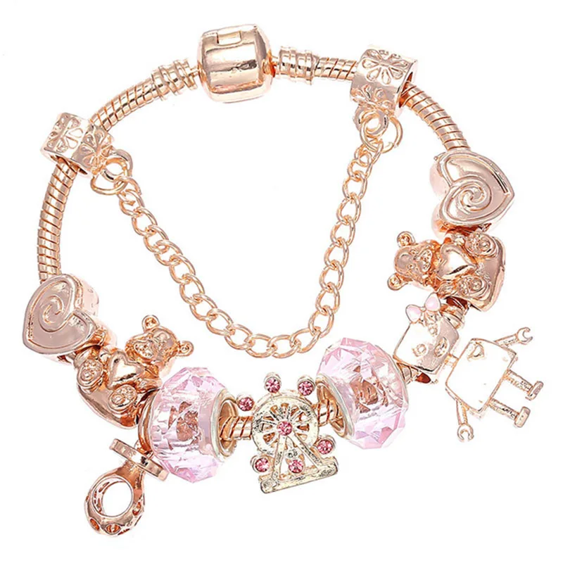 Dropshipping-Silver-Love-Heart-Safety-Chain-Charm-Bracelet-With-Catching-Love-Network-Beads-Pandora-Bracelet-As.jpg_640x640 (8)