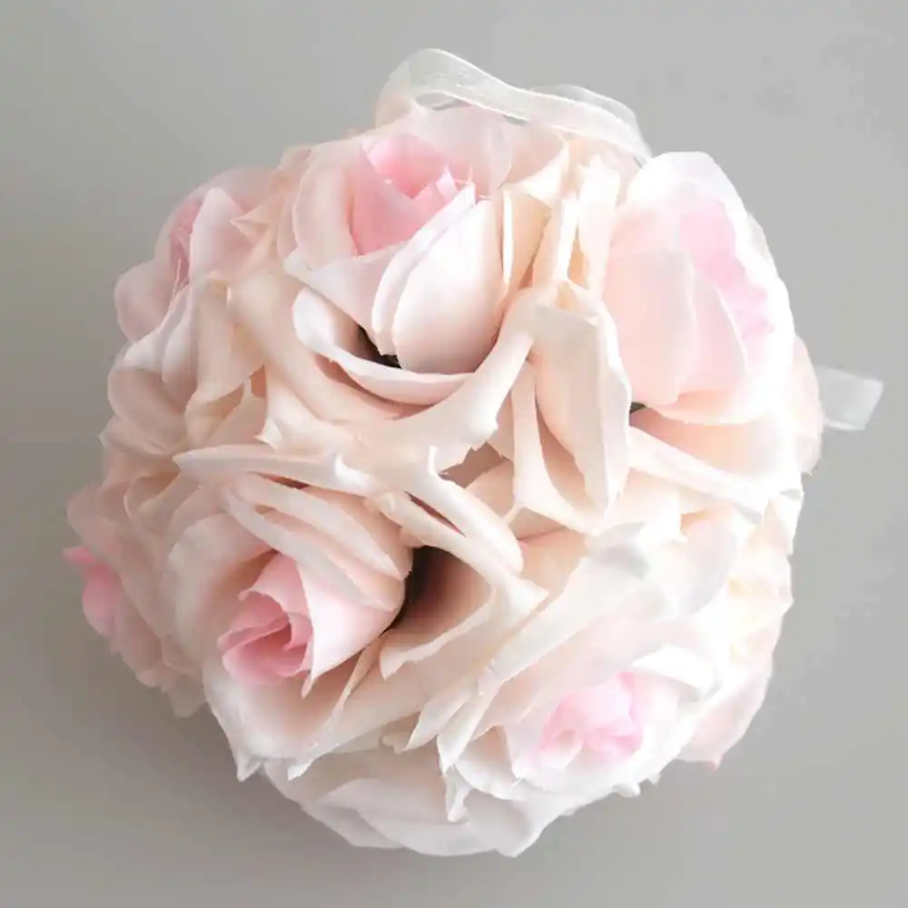 1 шт. 15*21 см искусственные шелковые цветочные шары для свадебного украшения 15 см Розовый Свадебный шар висящий цветочный шар вечерние товары для мероприятий - Цвет: C