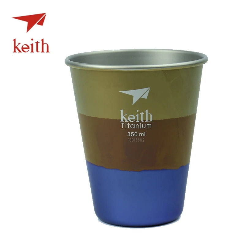 Keith Multi Color Titanium Beer Cup Tea Coffee Water Drink Cups Camping