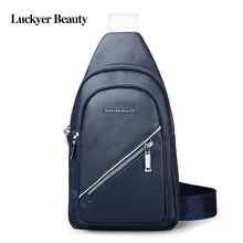 Luckyer Beauty Мужская нагрудная сумка из натуральной кожи сумки на плечо дорожная сумка высокого качества сумка через плечо мужская