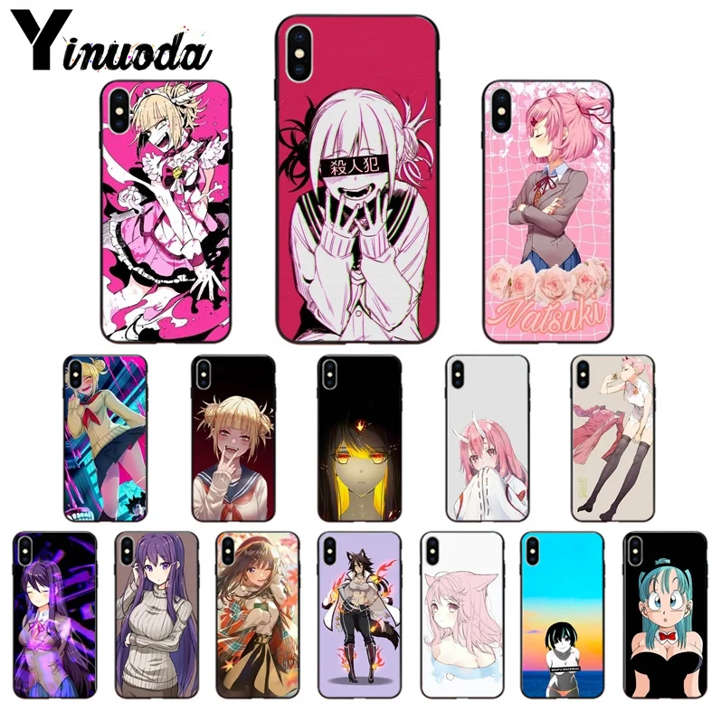 

Yinuoda LEWD Sad Japanese Anime Colorful Cute Phone Accessories Case for iPhone 7 7plus 5 5Sx 6 8 8Plus X XS MAX XR
