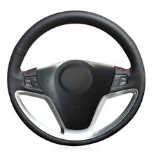 Черный PU искусственная кожа DIY сшитый вручную чехол рулевого колеса автомобиля для Opel Antara 2006- Saturn Vue 2008-2010