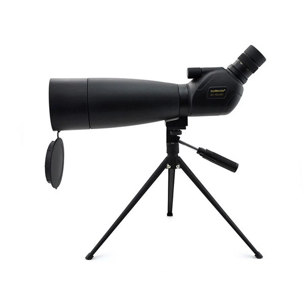 Visionking 20-60x80 Waterproof Spotting Scope Bak4 Zoom Spotting Scope For Birdwatching/Shotting Monocular Telescope With Tripod outdoor 20 60x60 zoom monocular telescope spotting scope optical lens with tripod carrying bag for birdwatching hunting dp006