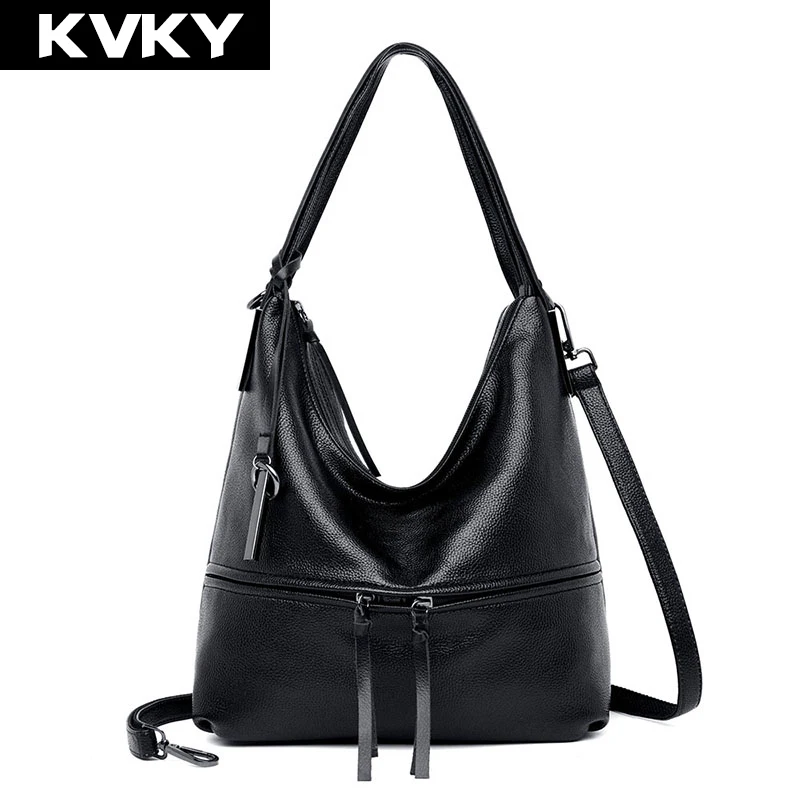 KVKY New Women Handbags Hobos Soft PU Leather Women Shoulder Bags High Quality Female Messenger Bag Designer Lady CrossBody Bags цена KVKY New Women Handbags Hobos Soft PU Leather Women Shoulder Bags High Quality Female Messenger Bag Designer Lady CrossBody Bags цены онлайн