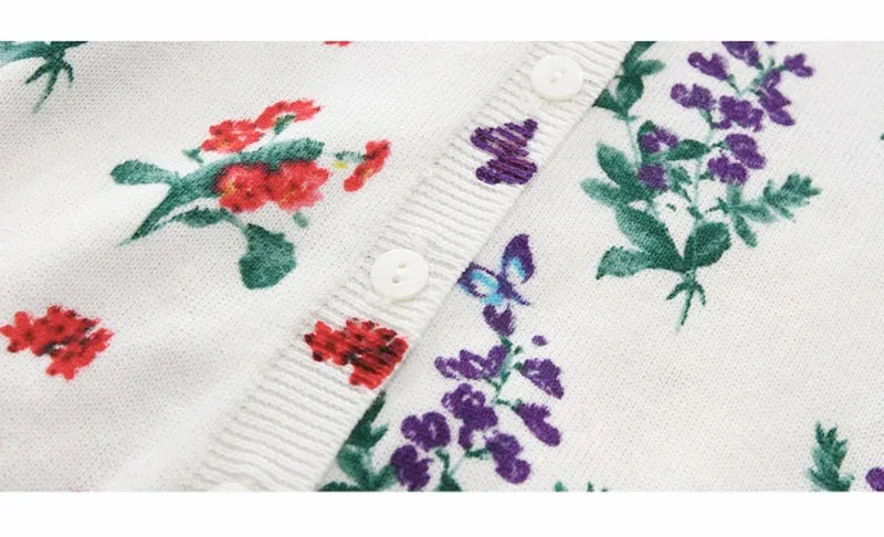 Новые детские свитера; хлопковый топ с цветочным рисунком; дышащая одежда; милый кардиган-свитер; вязаная одежда для маленьких девочек; милый свитер для малыша