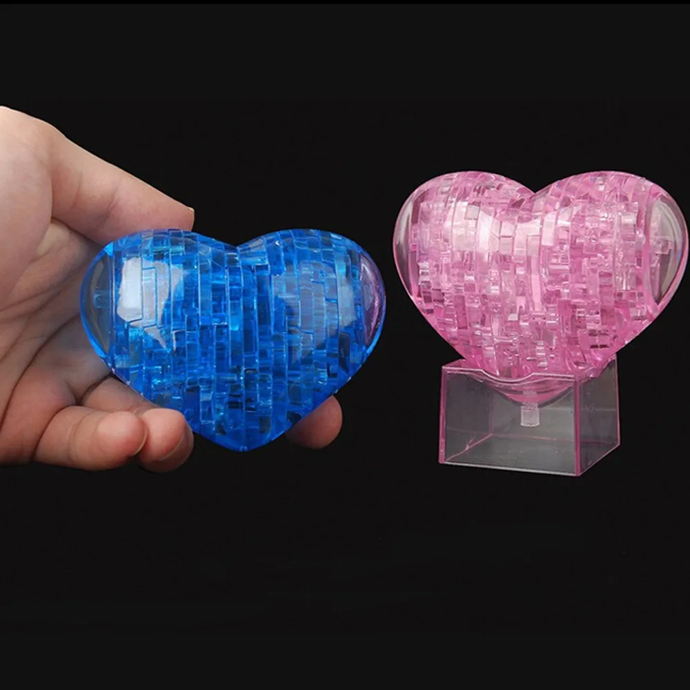 3D Кристалл Головоломка Милая любовь модель IQ Игрушка Отделка Подарок Гаджет строительство DIY игрушка подарок Новое поступление# YL1