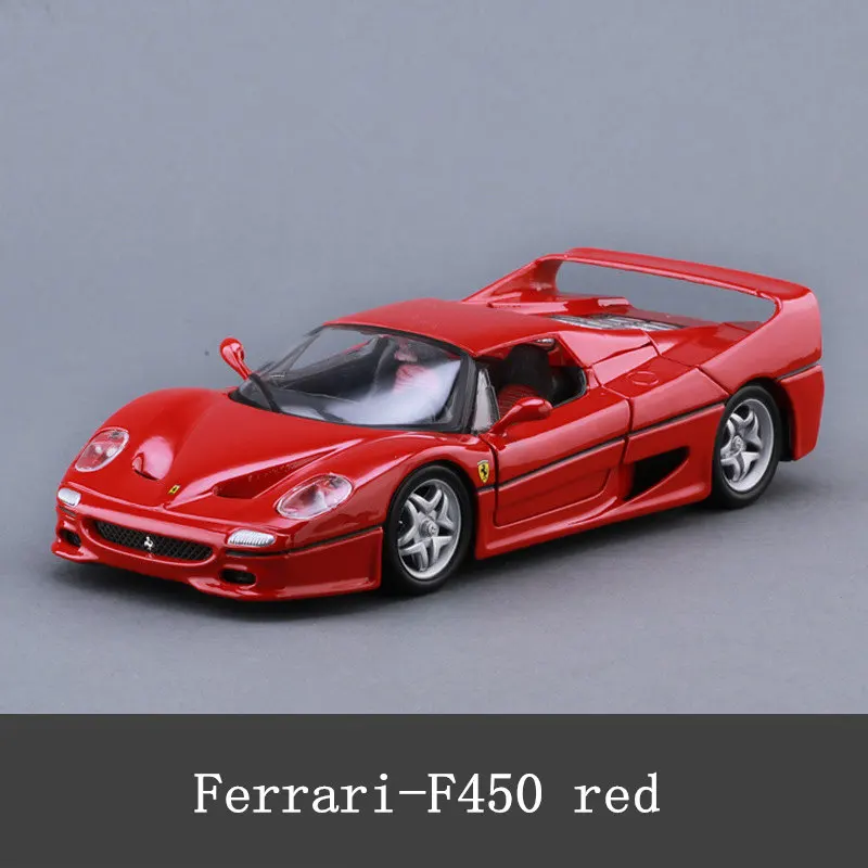 Bburago 1:24 Ferrari высокая имитация Модель автомобиля литье под давлением Металлическая Модель Детская игрушка бойфренд подарок имитация сплава автомобиль коллекция - Цвет: F450