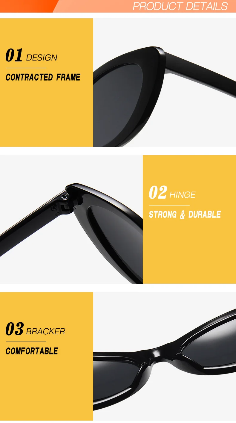 Punk ombre femmes mode lunettes de soleil marque Designer femme rétro lunettes triangulaires oculos feminino lunettes de soleil Sexy Gafas_voghion.com