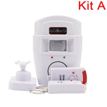 Домашняя безопасность PIR MP оповещение инфракрасный датчик Противоугонный детектор движения сигнализация монитор Беспроводная сигнализация+ 2 пульта дистанционного управления