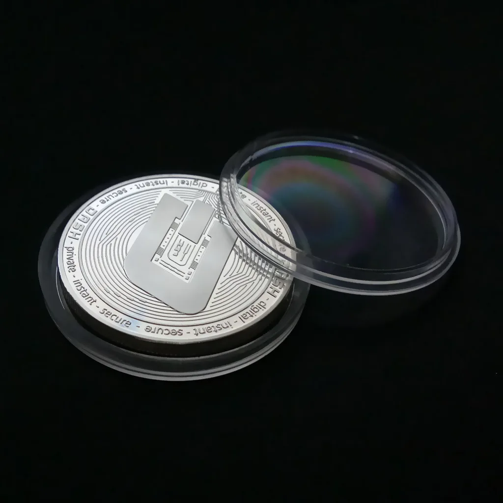 

Gold Plated Physical Bitcoins Casascius Bit Coin BTC With Case Gift Physical Metal Antique Imitation BTC Coin Art Collection