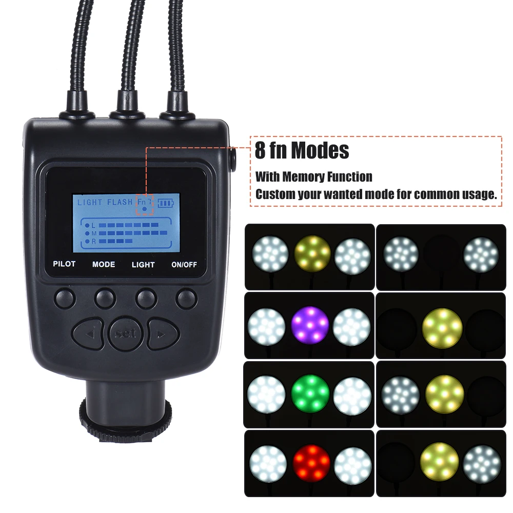 Spash ML 3DS светодио дный Макро Вспышка Speedlite для Canon Nikon Panasonic Olympus sony Камера флэш 36 s