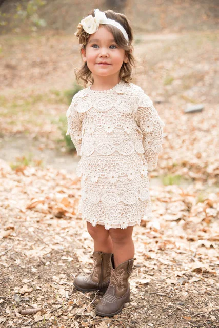 rustic toddler dress
